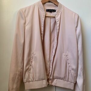 Zara Light Pink Bomber Jacket